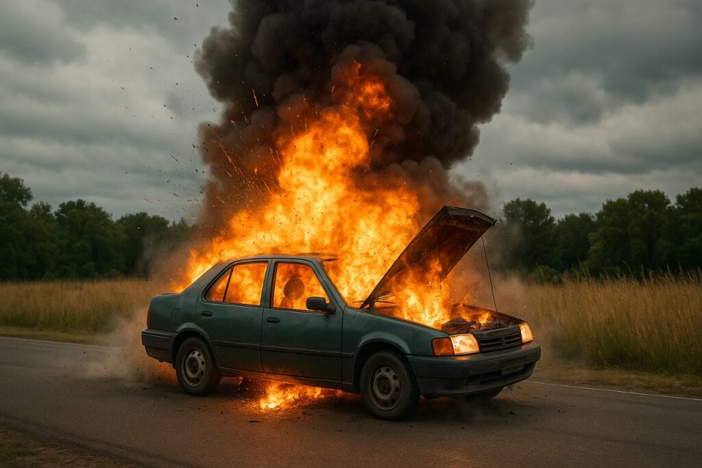 cng cars blast