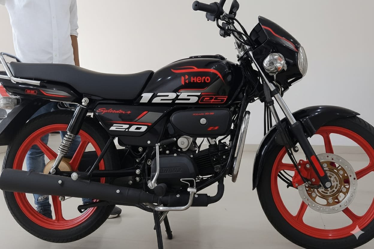 Hero Splendor 125cc Launched, 88km/h Speed, 60km Mileage and Price ₹81,395